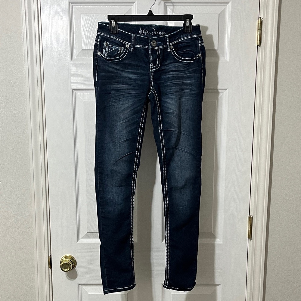 Ariya Dark Indigo Skinny Jeans